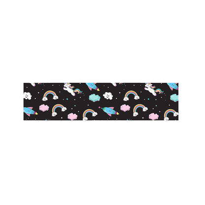 Star Space Unicorn Pattern Print Bed Runner
