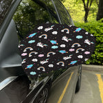 Star Space Unicorn Pattern Print Car Side Mirror Covers