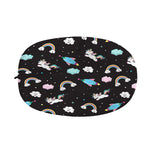 Star Space Unicorn Pattern Print Car Side Mirror Covers