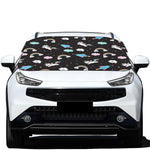 Star Space Unicorn Pattern Print Car Windshield Snow Cover