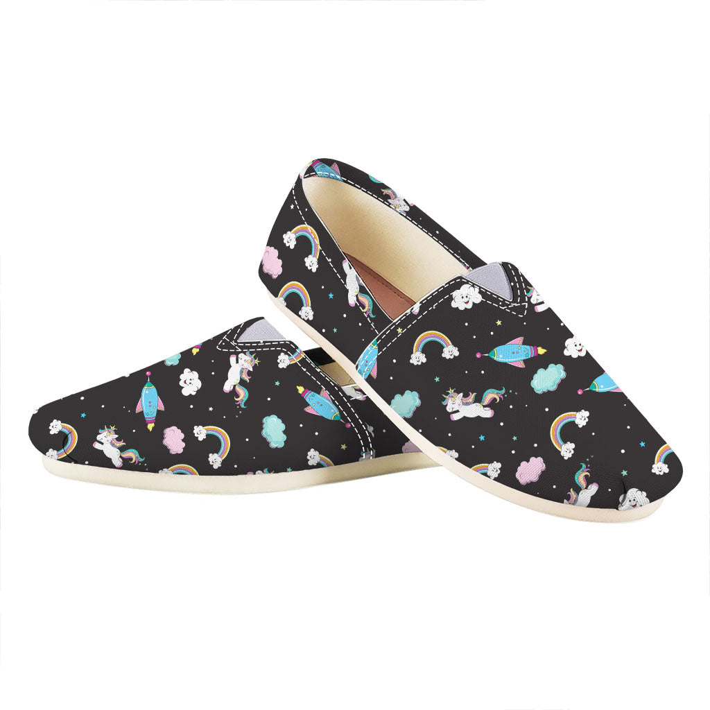 Star Space Unicorn Pattern Print Casual Shoes