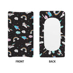 Star Space Unicorn Pattern Print Changing Pad Cover