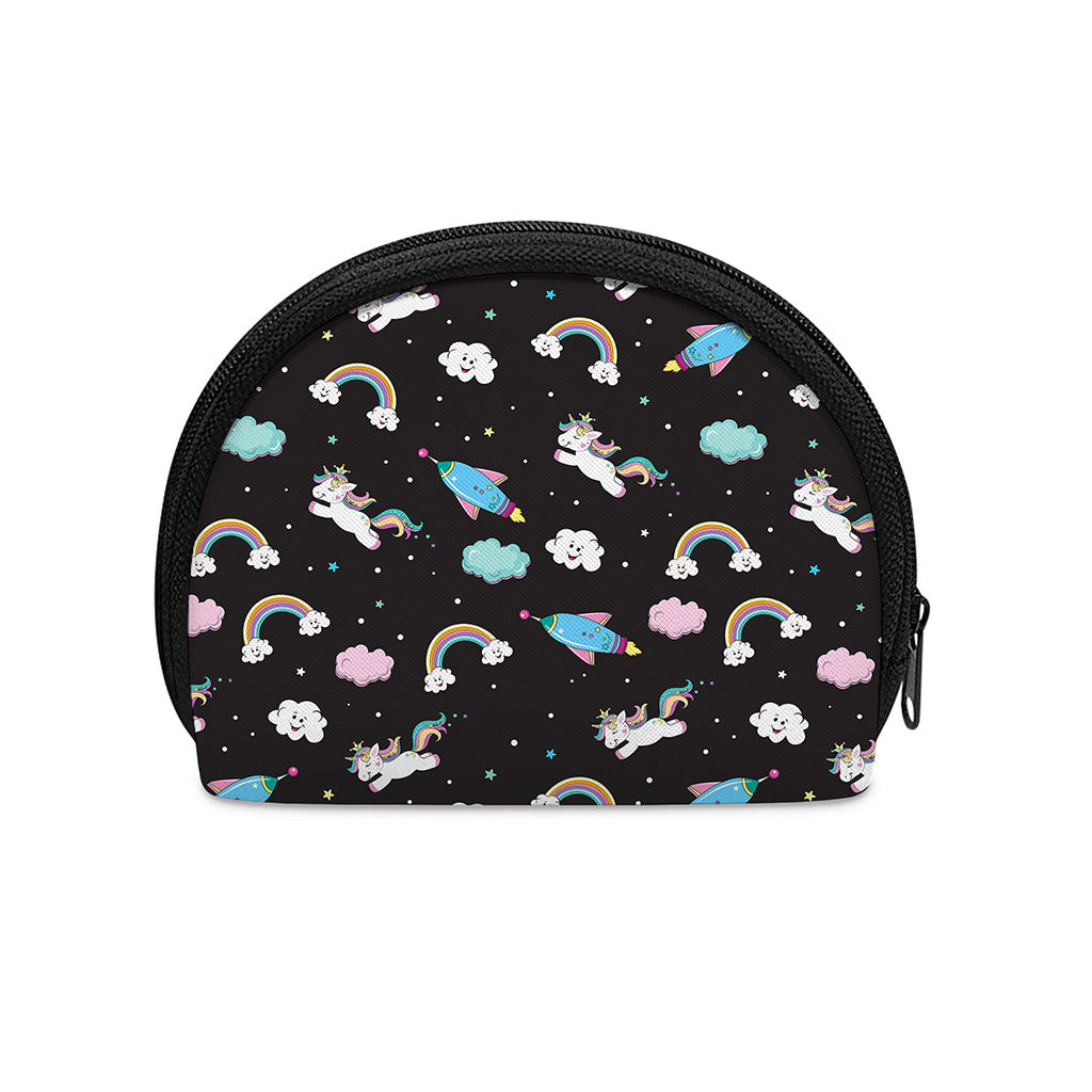 Star Space Unicorn Pattern Print Coin Purse