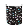 Star Space Unicorn Pattern Print Collapsible Laundry Basket