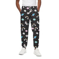 Star Space Unicorn Pattern Print Cotton Sweatpants