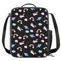 Star Space Unicorn Pattern Print Crossbody Lunch Bag
