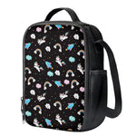 Star Space Unicorn Pattern Print Crossbody Lunch Bag