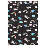 Star Space Unicorn Pattern Print Curtain