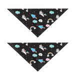 Star Space Unicorn Pattern Print Dog Bandana