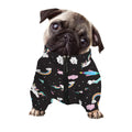 Star Space Unicorn Pattern Print Dog Zip Up Jacket