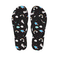 Star Space Unicorn Pattern Print Flip Flops
