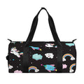 Star Space Unicorn Pattern Print Gym Bag