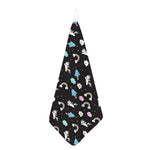 Star Space Unicorn Pattern Print Hand Towel