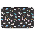 Star Space Unicorn Pattern Print Indoor Door Mat