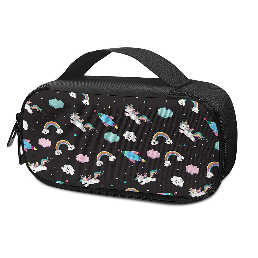 Star Space Unicorn Pattern Print Insulin Cooler Travel Case