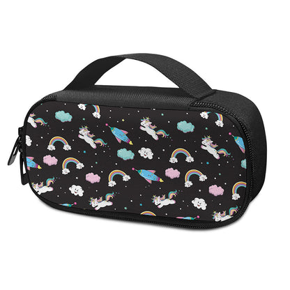 Star Space Unicorn Pattern Print Insulin Cooler Travel Case