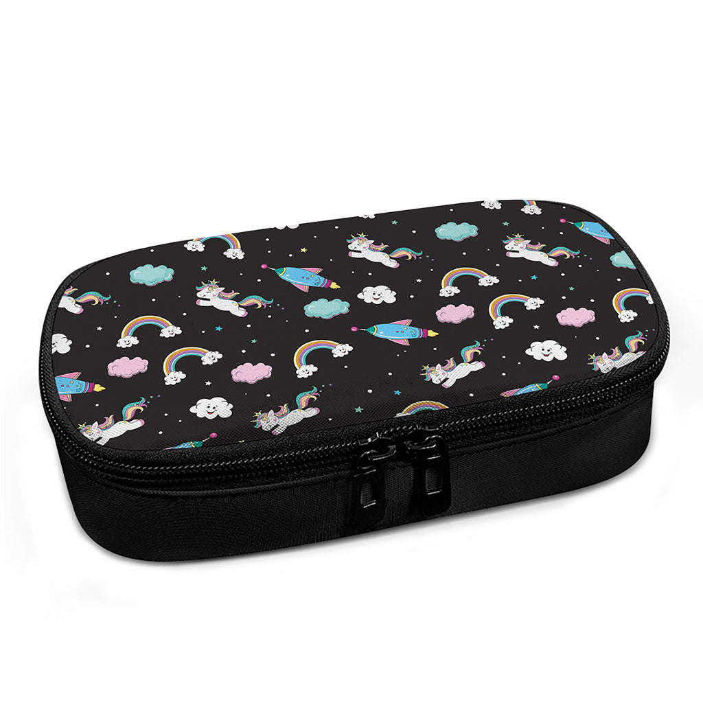 Star Space Unicorn Pattern Print Insulin Cooler Travel Case