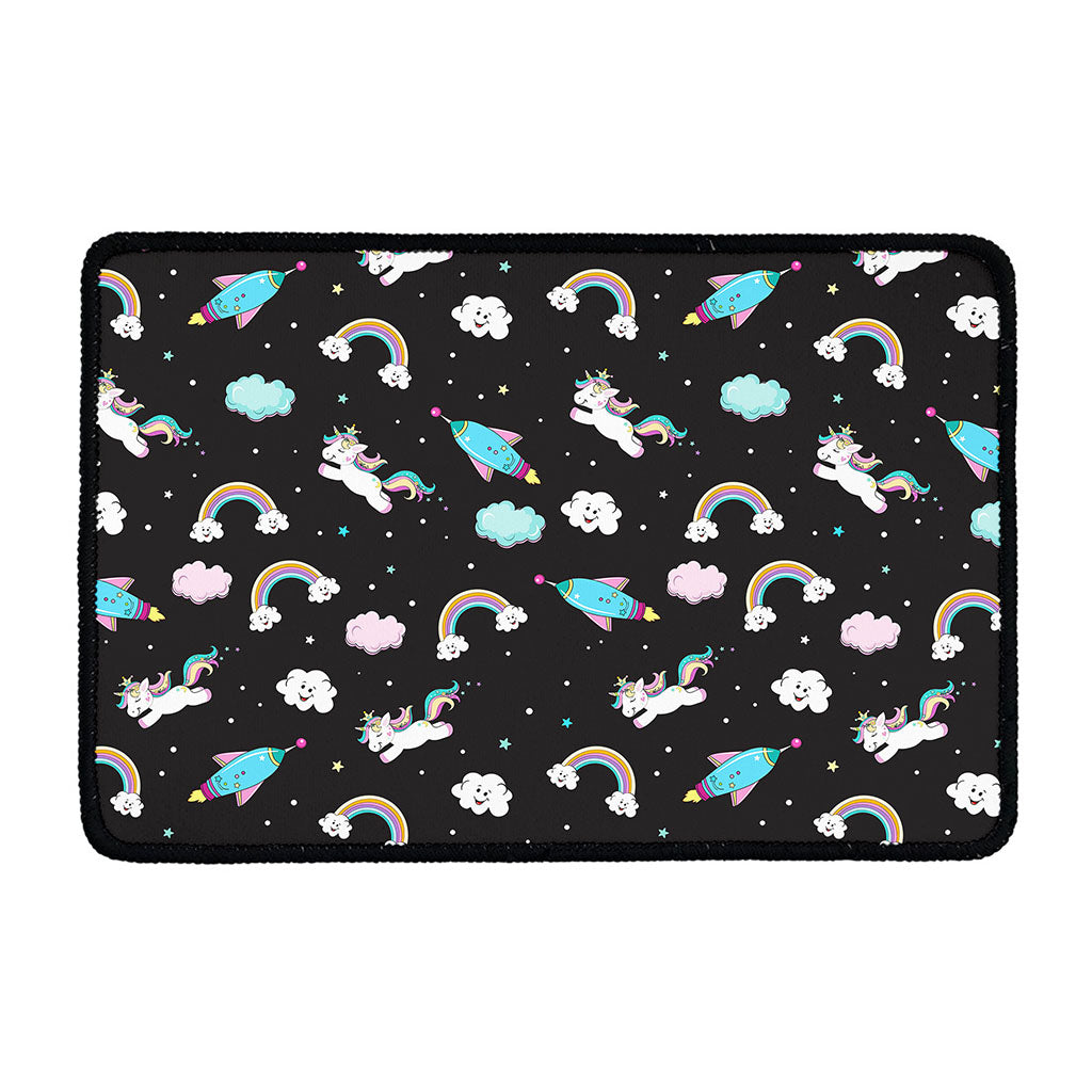 Star Space Unicorn Pattern Print Kitchen Mat