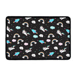 Star Space Unicorn Pattern Print Kitchen Mat