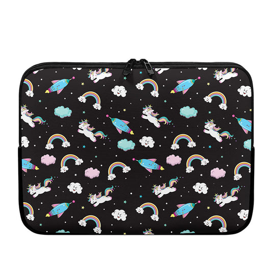 Star Space Unicorn Pattern Print Laptop Sleeve
