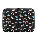 Star Space Unicorn Pattern Print Laptop Sleeve