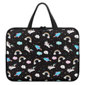 Star Space Unicorn Pattern Print Laptop Sleeve With Handle