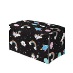 Star Space Unicorn Pattern Print Leather Tissue Box Cover