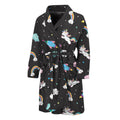 Star Space Unicorn Pattern Print Men's Bathrobe