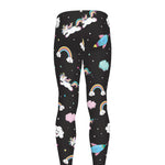 Star Space Unicorn Pattern Print Men's leggings