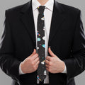 Star Space Unicorn Pattern Print Necktie