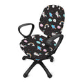 Star Space Unicorn Pattern Print Office Chair Cover