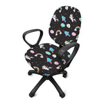 Star Space Unicorn Pattern Print Office Chair Cover