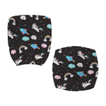 Star Space Unicorn Pattern Print Office Chair Cover