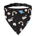 Star Space Unicorn Pattern Print Over The Collar Dog Bandana