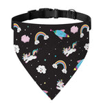 Star Space Unicorn Pattern Print Over The Collar Dog Bandana