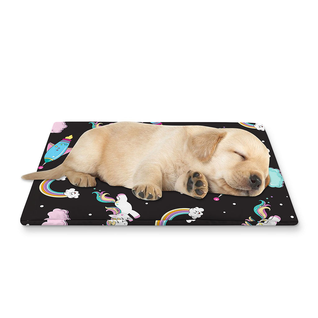 Star Space Unicorn Pattern Print Pet Cooling Mat Cover