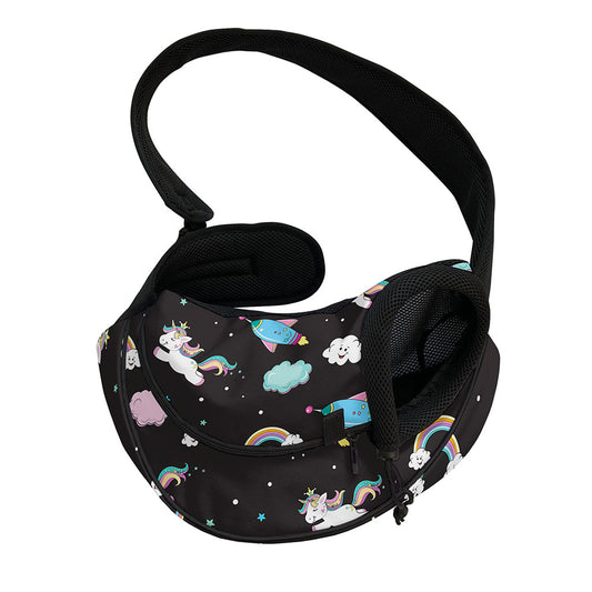 Star Space Unicorn Pattern Print Pet Sling Carrier