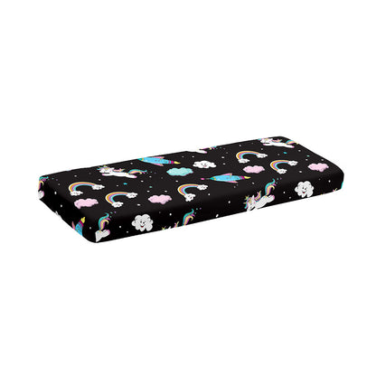 Star Space Unicorn Pattern Print Piano Keyboard Cover