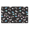 Star Space Unicorn Pattern Print Polyester Doormat