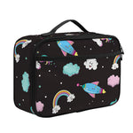 Star Space Unicorn Pattern Print Portable Lunch Bag