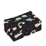 Star Space Unicorn Pattern Print Rectangle Tissue Box Cover