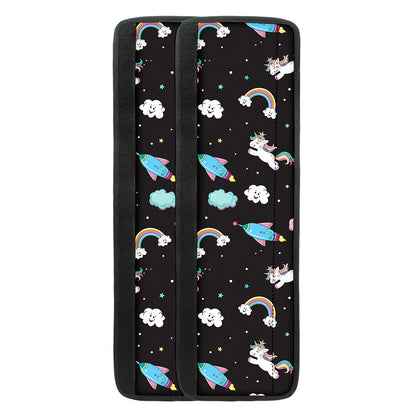 Star Space Unicorn Pattern Print Refrigerator Handle Covers