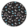 Star Space Unicorn Pattern Print Round Floor Mat