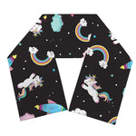 Star Space Unicorn Pattern Print Scarf