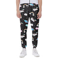 Star Space Unicorn Pattern Print Joggers