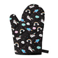 Star Space Unicorn Pattern Print Single Oven Mitt