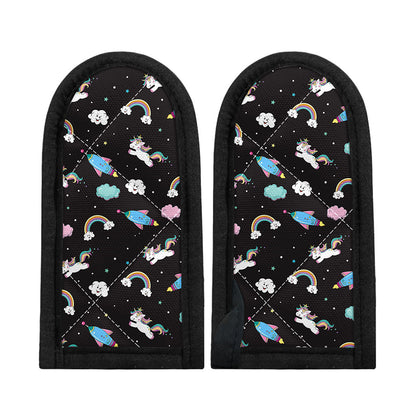 Star Space Unicorn Pattern Print Skillet Handle Cover