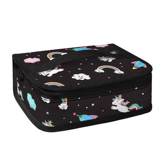 Star Space Unicorn Pattern Print Small Lunch Bag