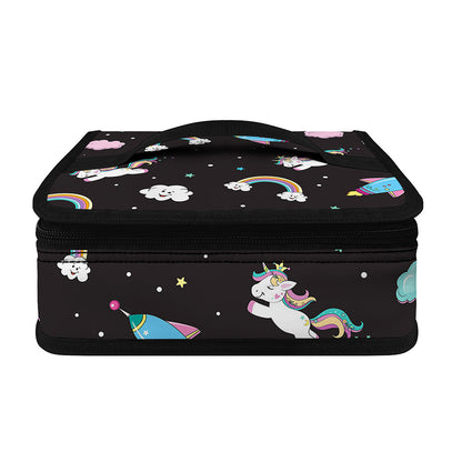 Star Space Unicorn Pattern Print Small Lunch Bag