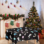 Star Space Unicorn Pattern Print Tablecloth